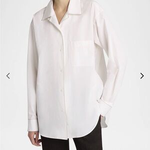 The Row Ashlin White Button Down Shirt size 4